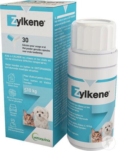 Vétoquinol Zylkène 75mg Aliment Complémentaire Pour Chiens Et Chats 30 Gélules