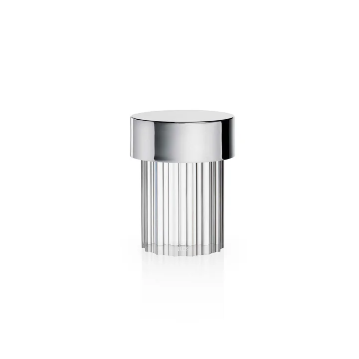 Flos - Last Order LED Tischleuchte, Edelstahl / fluted