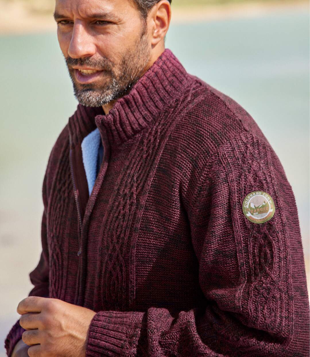 Blouson Tricot Doublé Sherpa