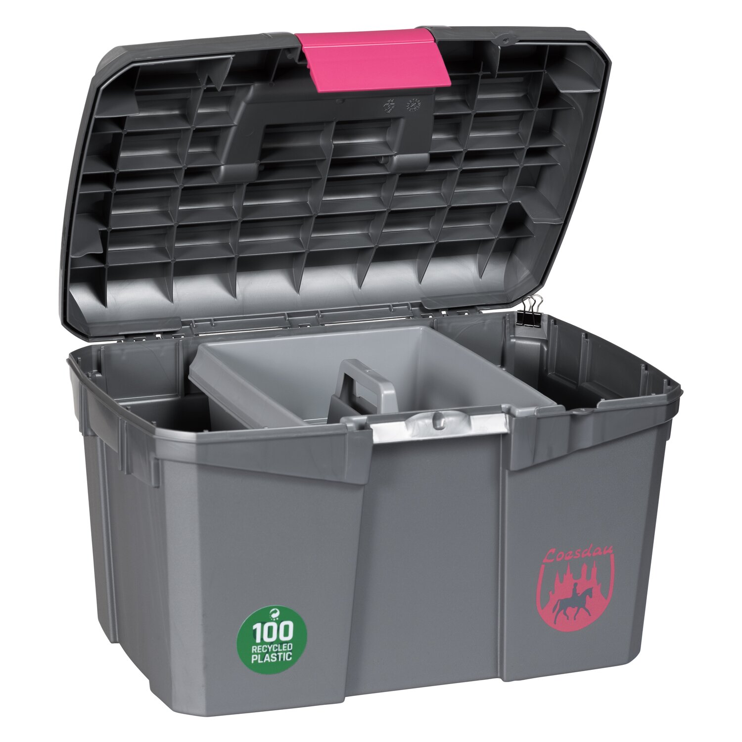 Horse-friends Putzbox Earth  - grey/rose
