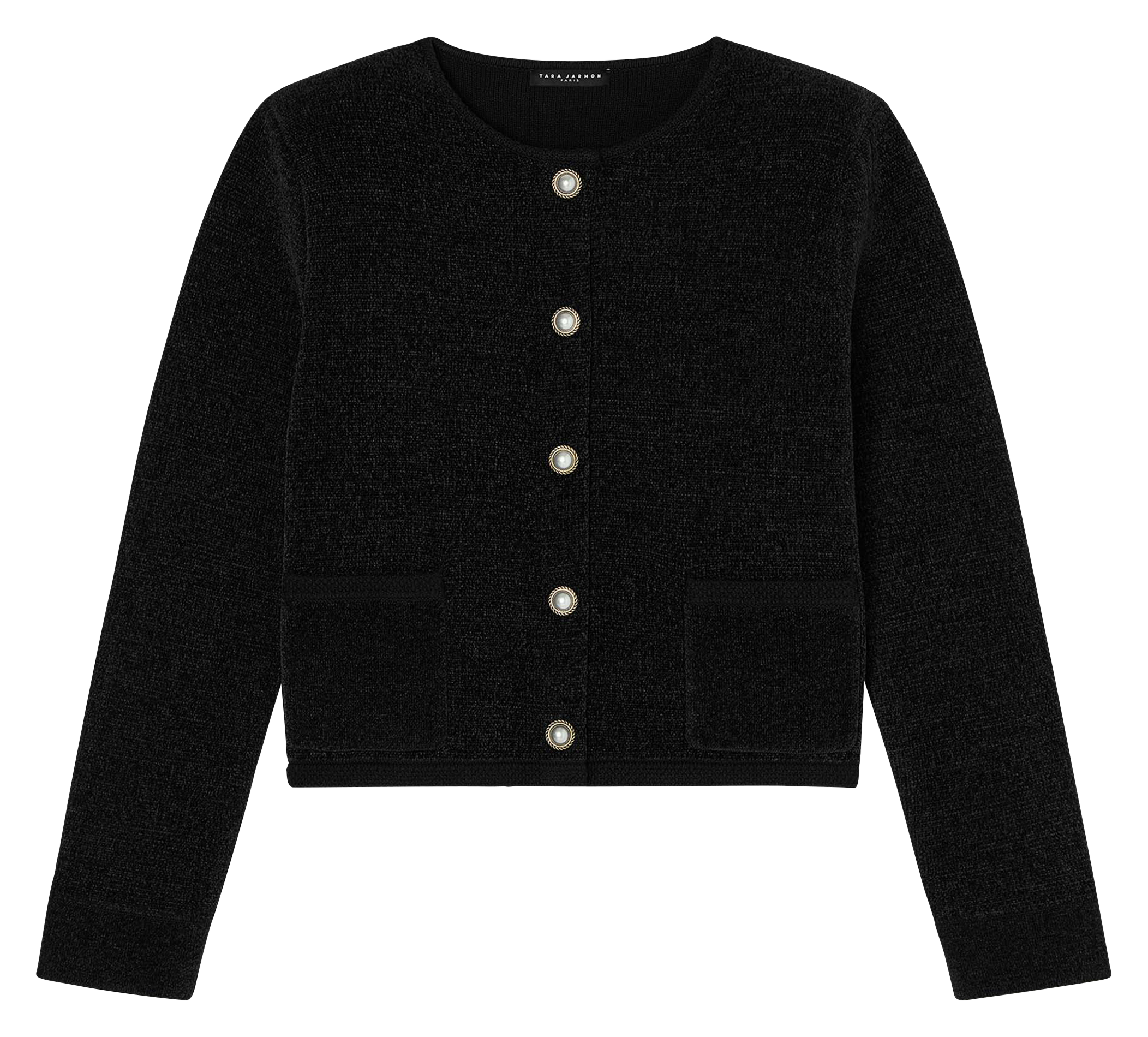 GUEST - Cardigan en maille recyclée | Noir
