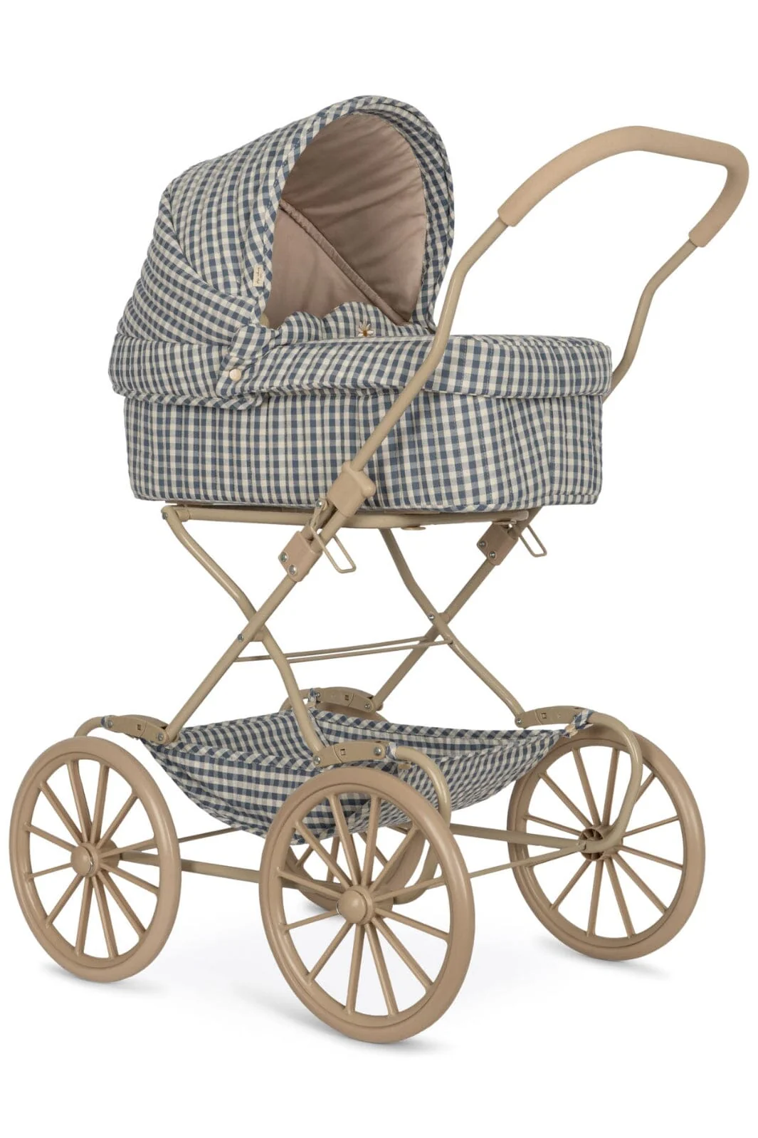 Konges Sløjd Doll Pram captains blue check