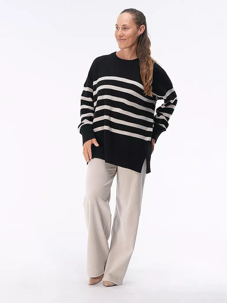 DAVIDA Kaschmirpullover  schwarz