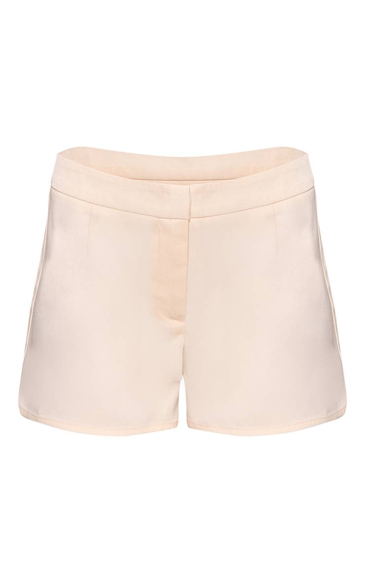 Crème Short Tailleur Taille Haute