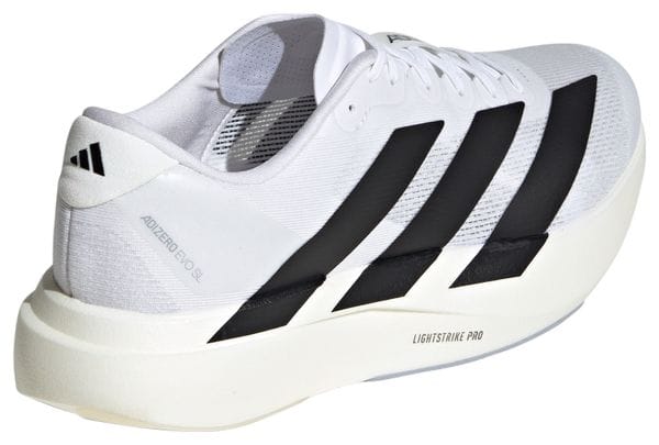 Chaussures Running adidas Adizero Evo SL Blanc/Noir Homme