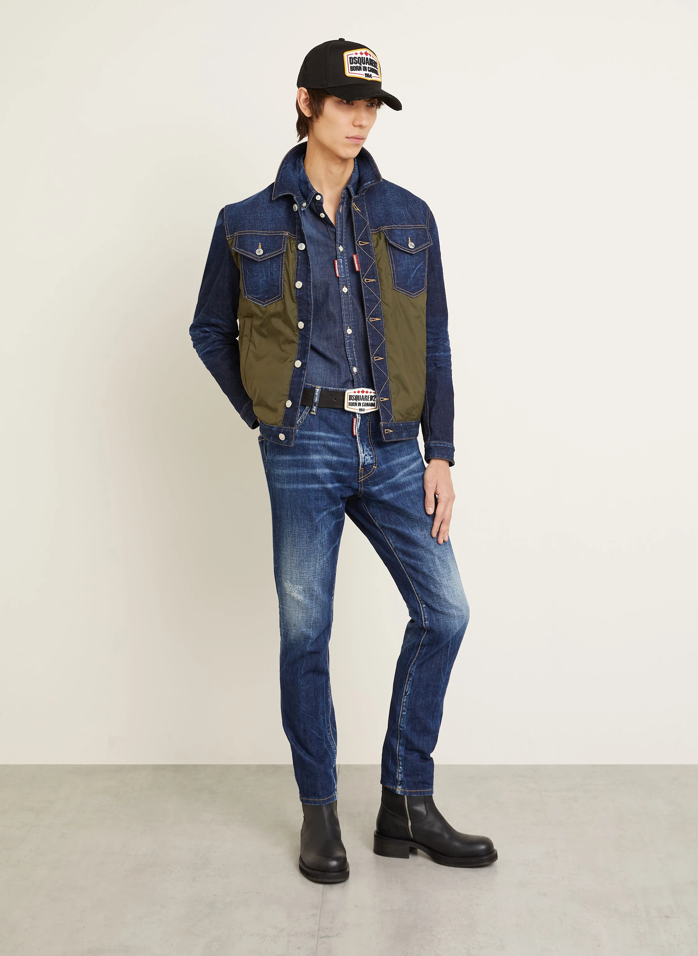 DSQUARED2 Jacke im Materialmix