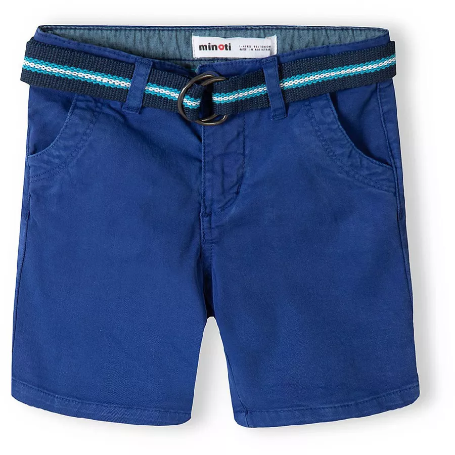 MINOTI Chinoshorts mit Gürtel Dunkelblau