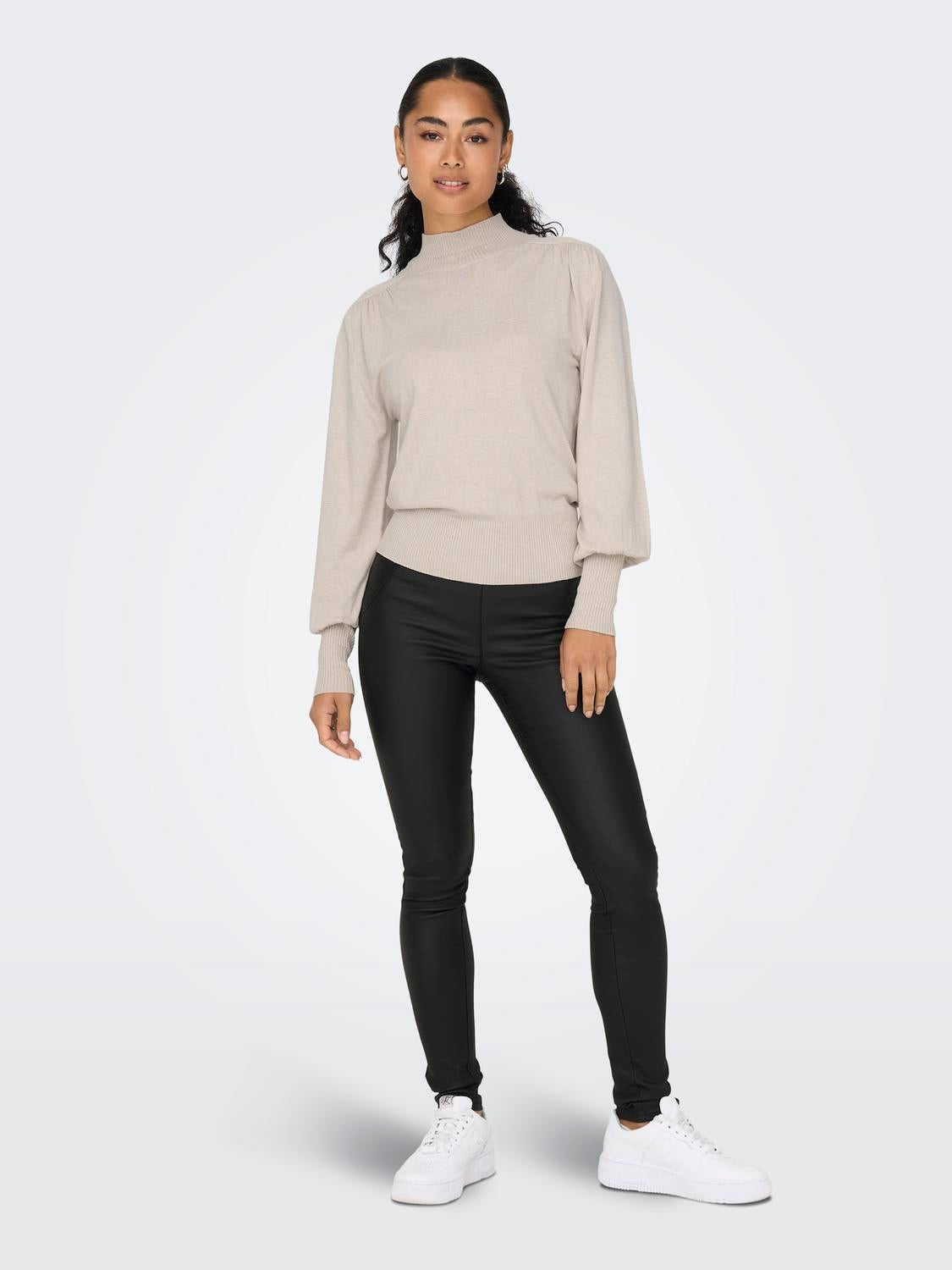 ONLKEIRA-ROCK Hohe Taille Skinny Fit Leggings Black