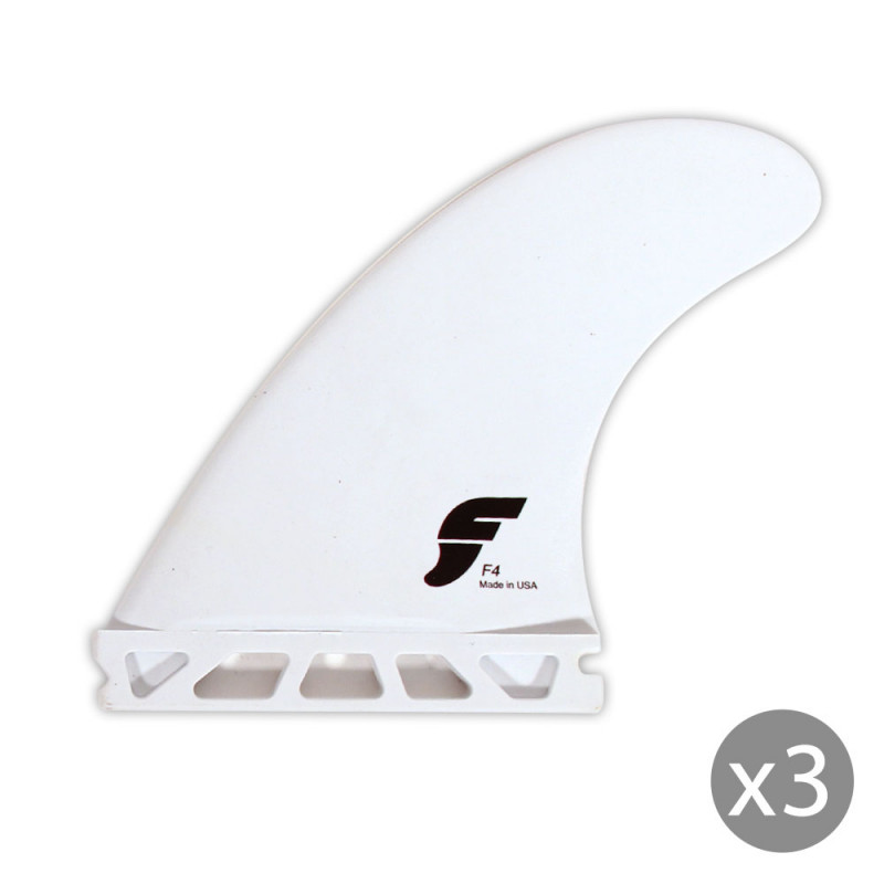 AILERONS SURF FUTURES FINS F4 THERMOTECH BLANC Thruster