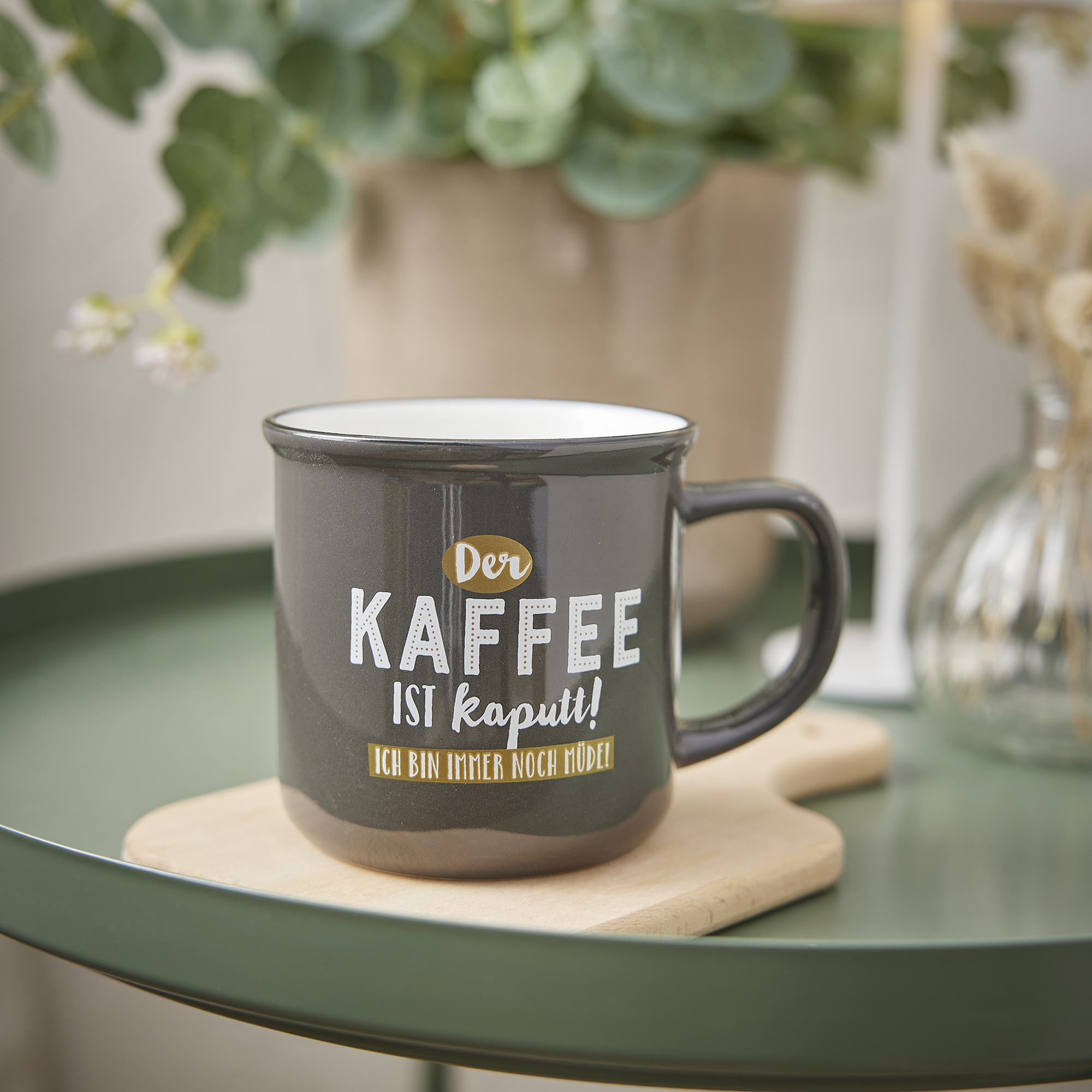Becher Emaille-Optik, Kaffee, 350 ml