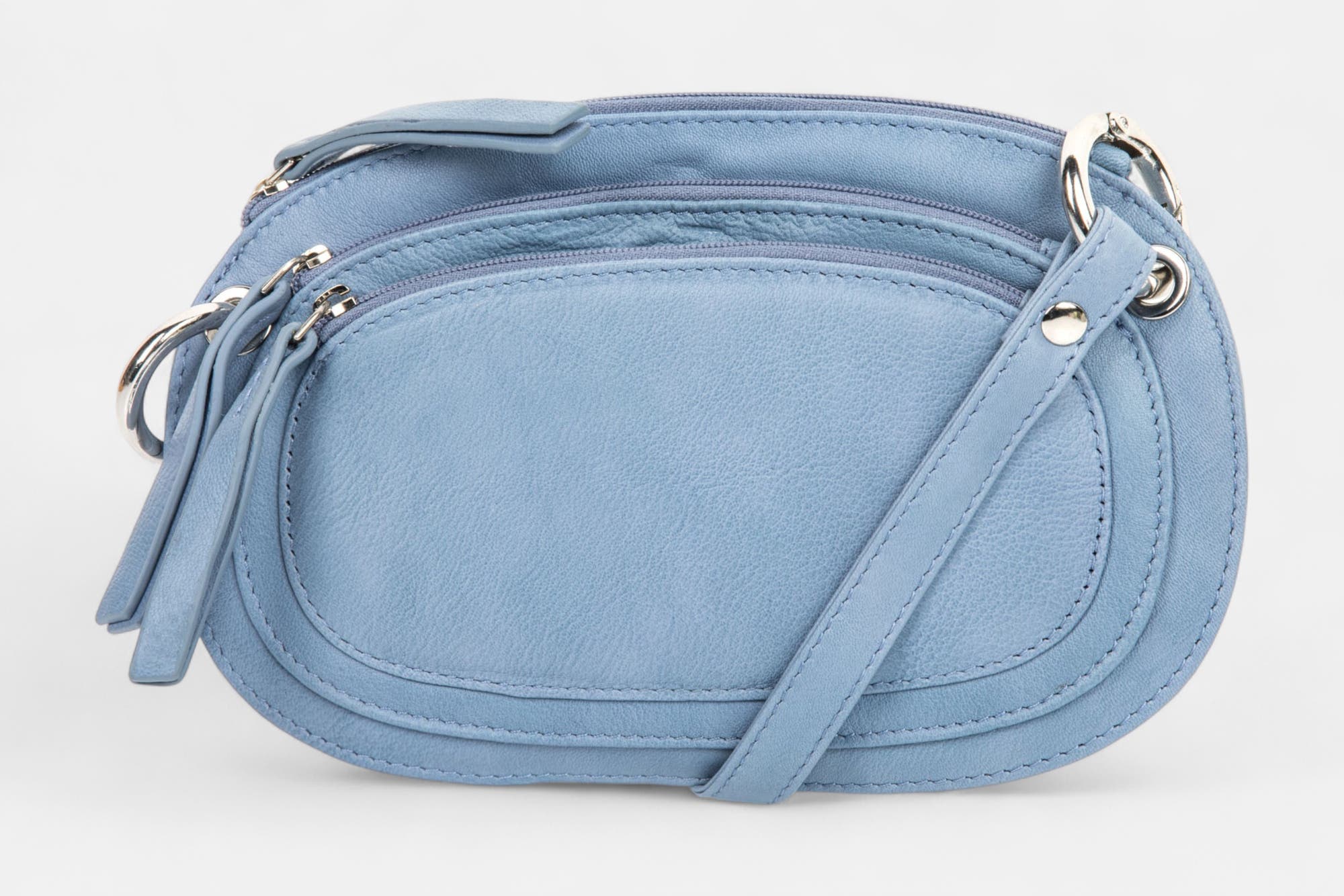 Sac bandoulière en cuir jeans