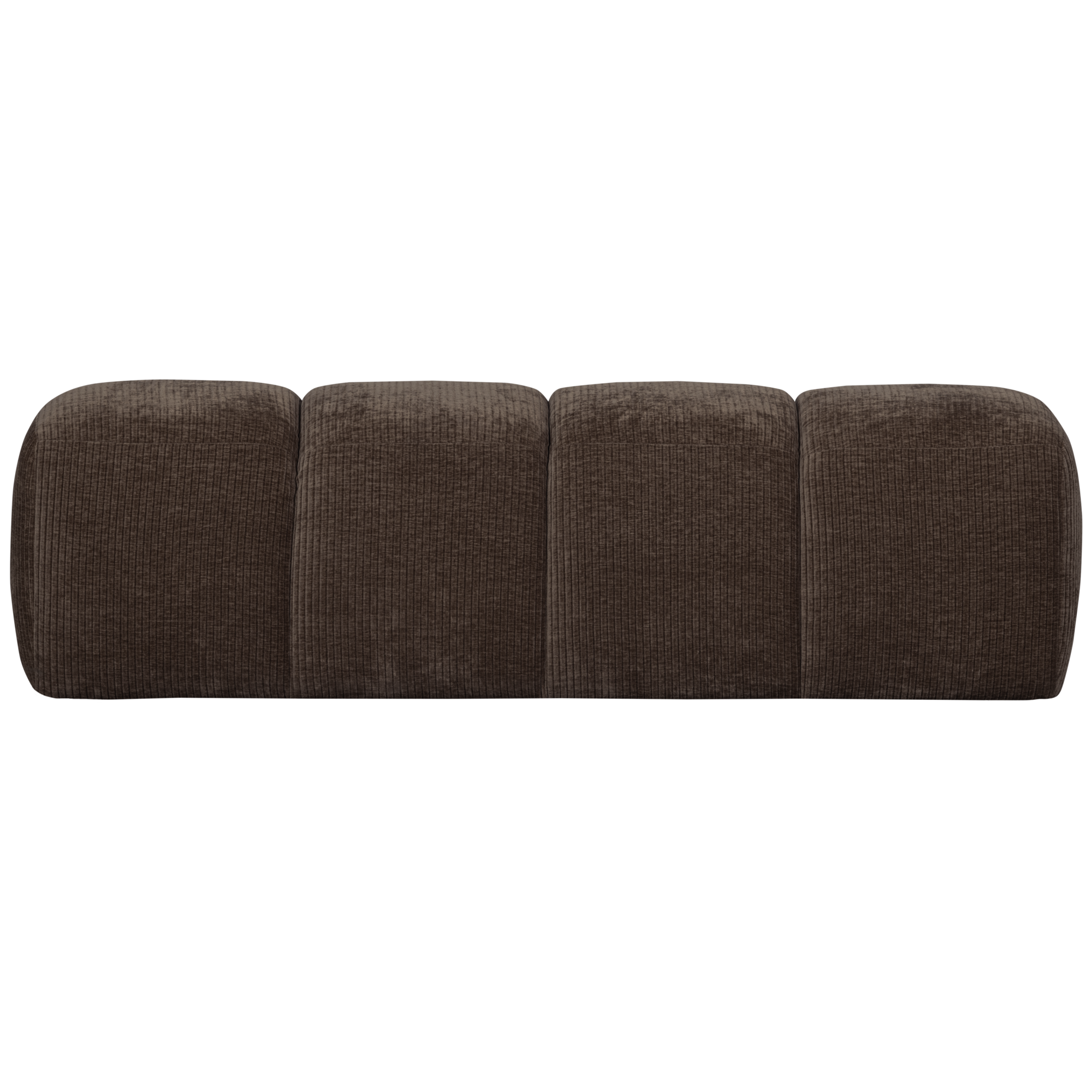 Eetbankje Mojo 164 cm Mojo Eetbankje 164 cm - Geweven Ribstof - Bruin