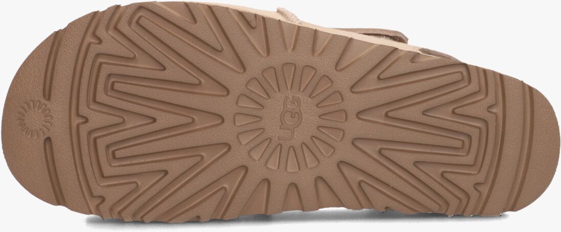 beige ugg platte sandalen w goldenstar hi