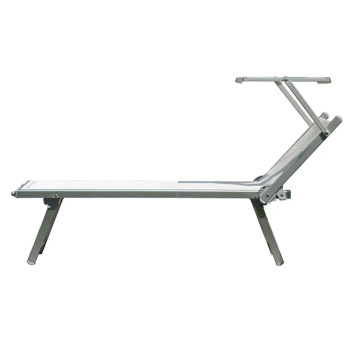 Jan Kurtz - Rimini Classic Sonnenliege, Aluminium / weiss