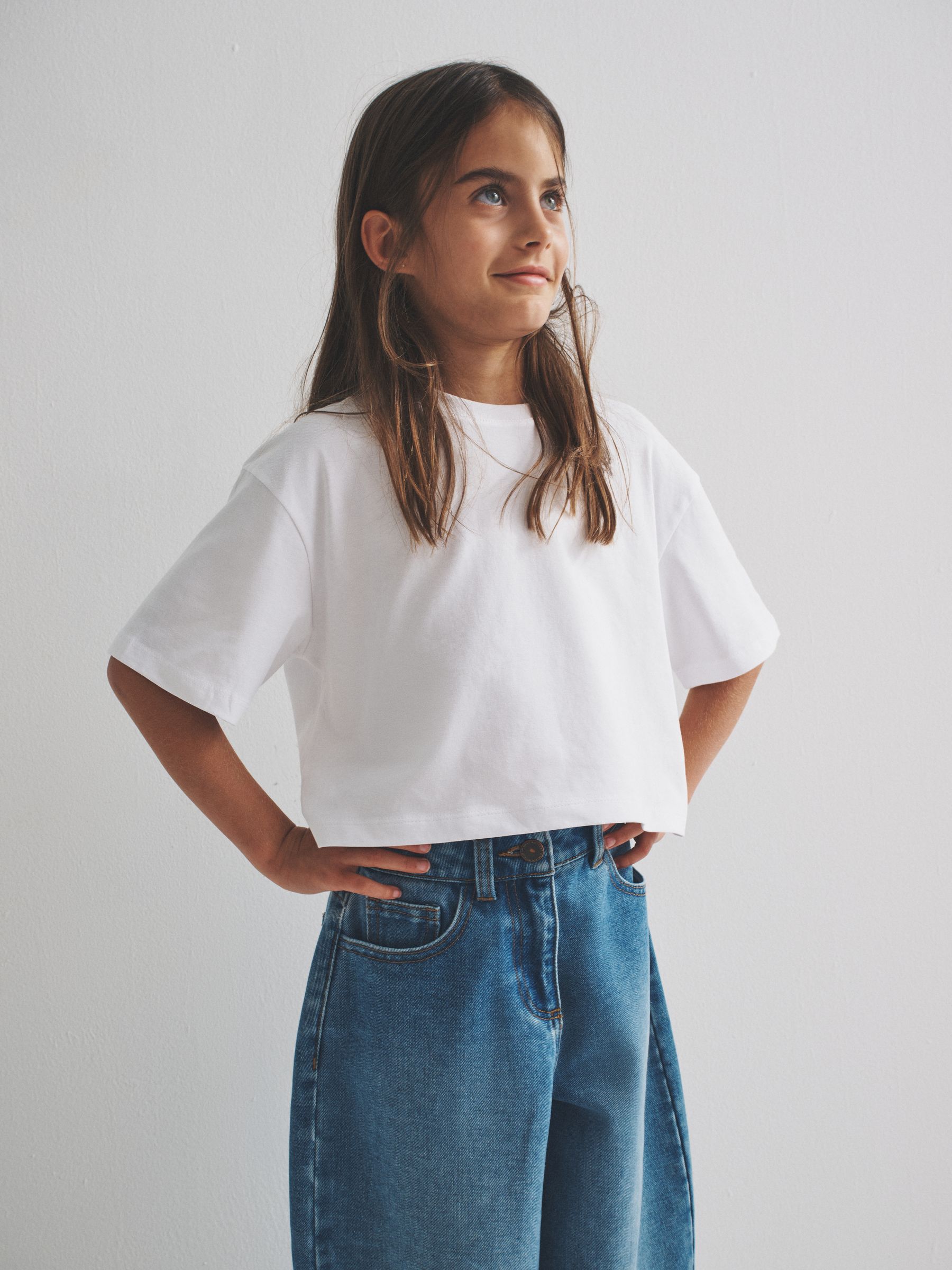 Zwart/bruin/wit - The Set 4 Pack Oversized Cropped Short Sleeve Heavyweight Cotton T-Shirts