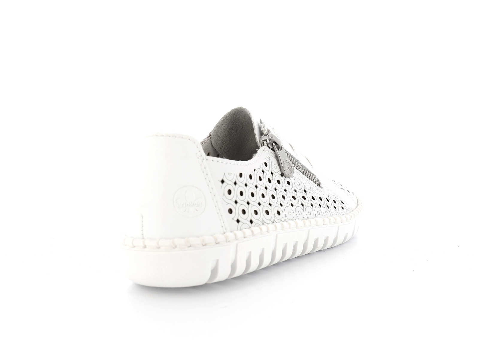 Rieker-M2300 Cuir Blanc