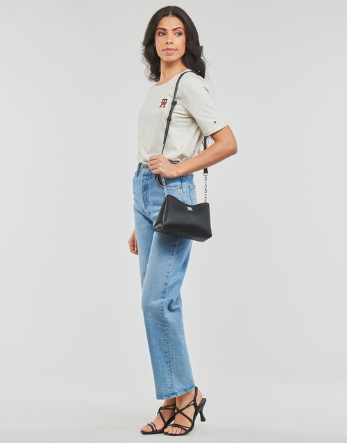 Tommy Hilfiger - REG MONOGRAM EMB C-NK SS - Beige