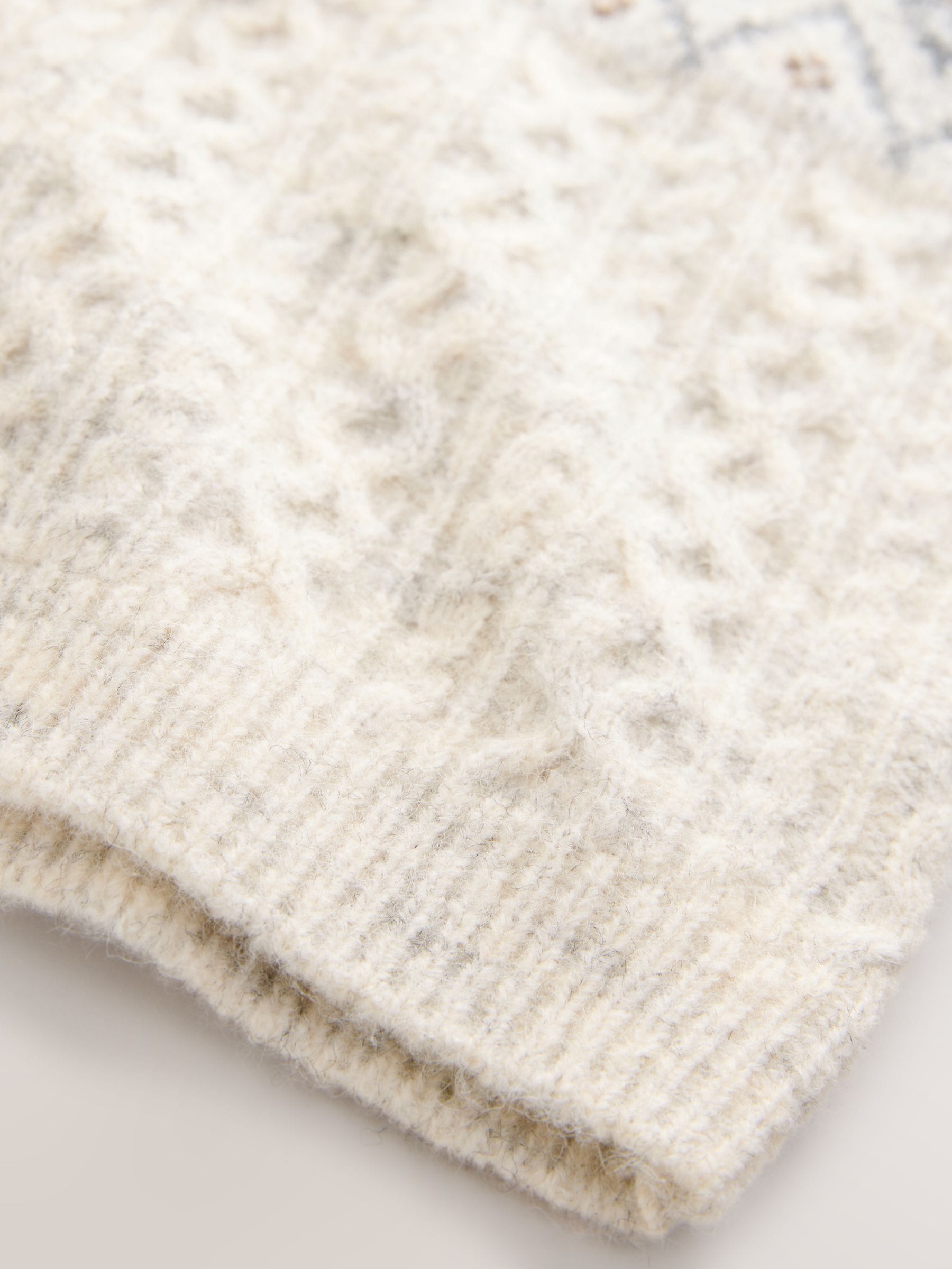 Ecru fairisle-motief  - Matching Family Christmas Jumper (3mths-16yrs)