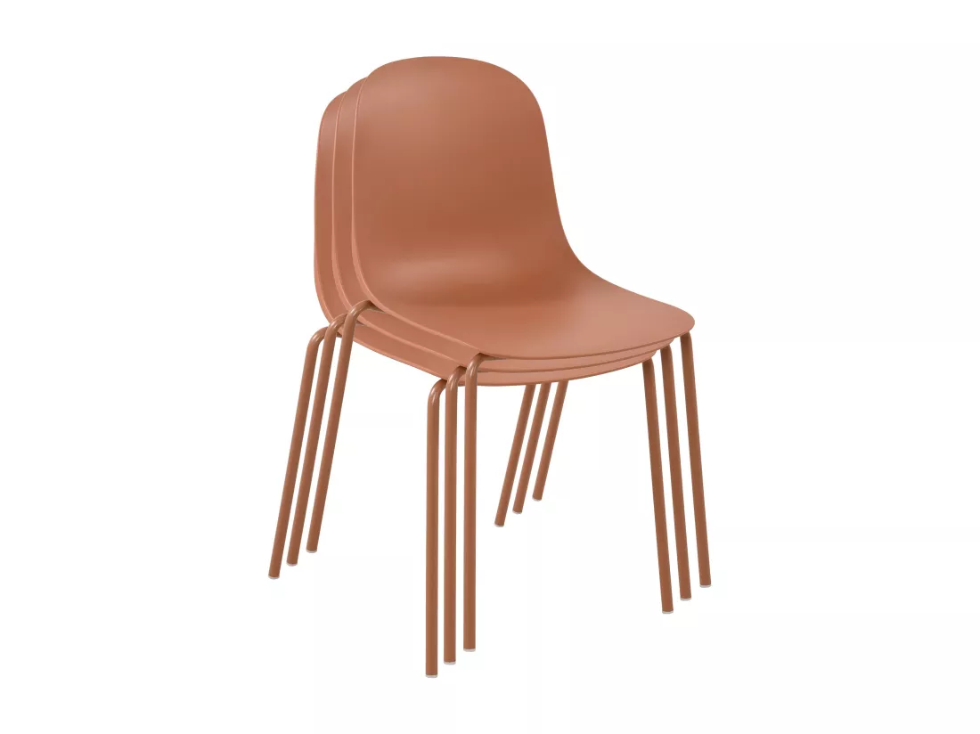 Chaise de conférence - Plastique - Terre cuite - Hardin