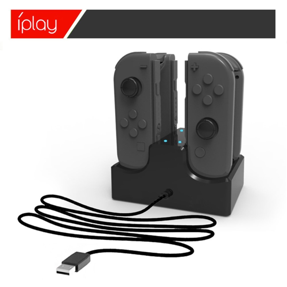 4-fach USB Akku Ladegerät für Nintendo Switch / OLED Joy-Con Controller