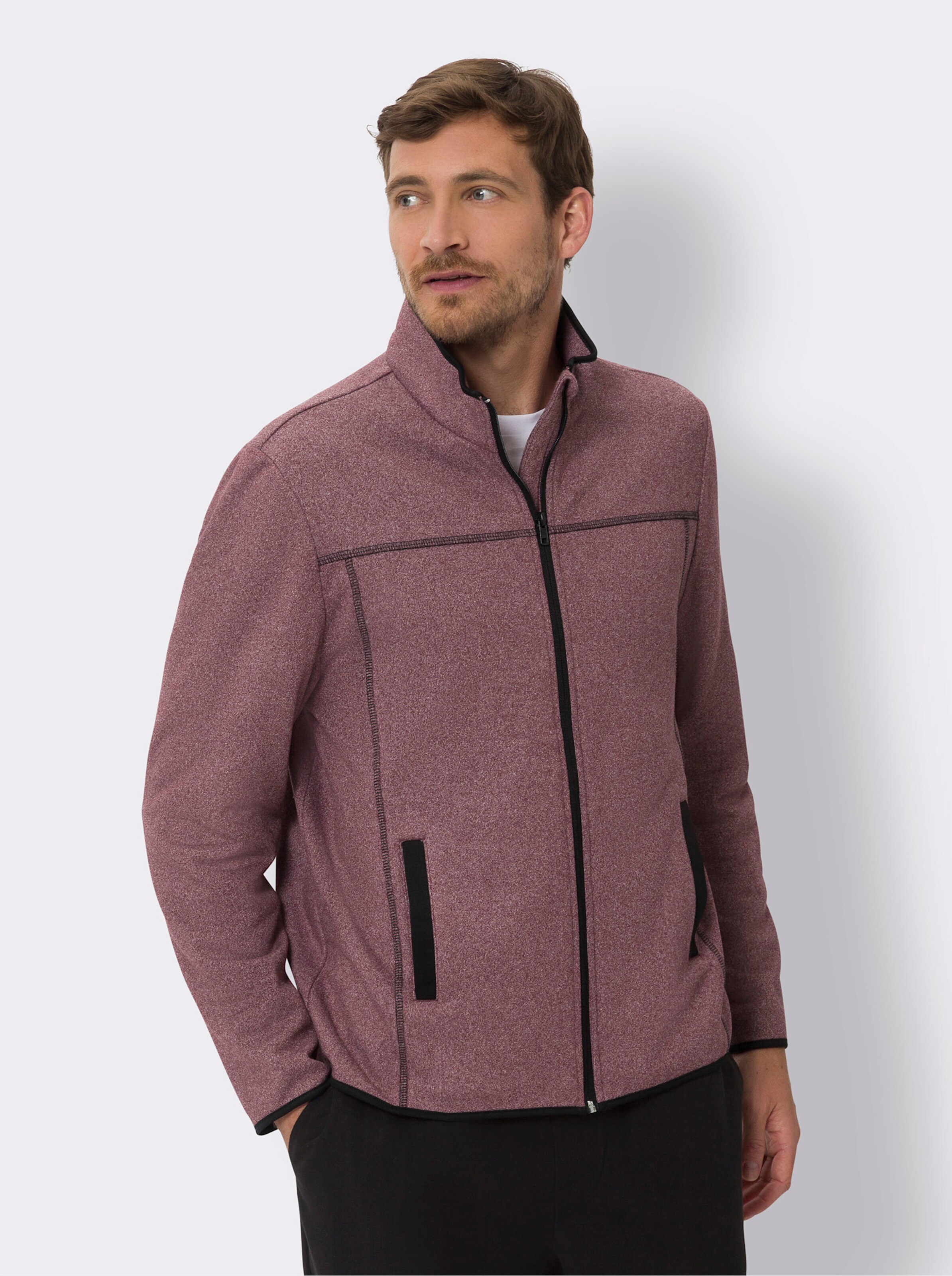 Strickfleece-Jacke