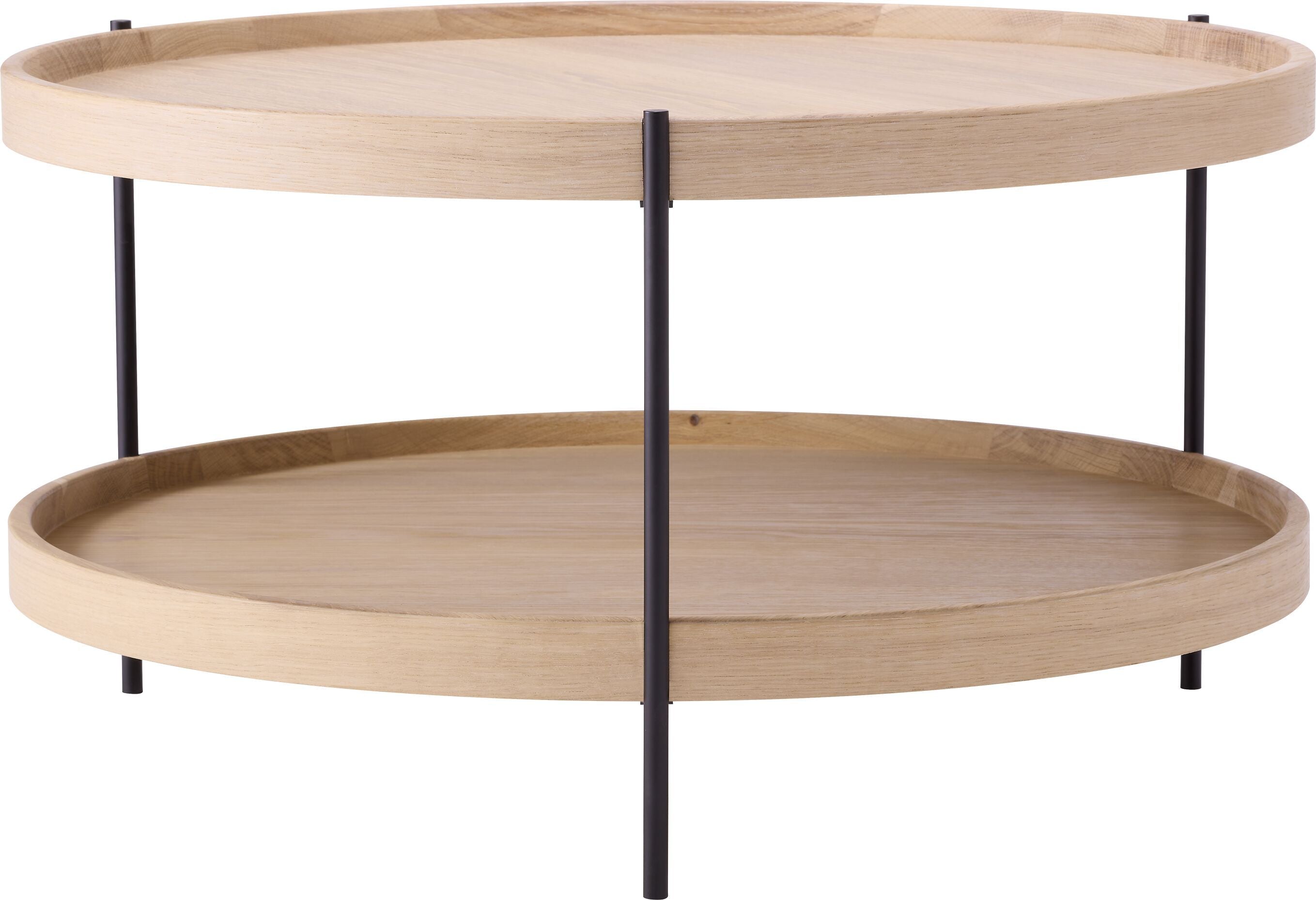 MALA Salontisch - Eiche weiss / B: 69.0 cm x T: 69.0 cm x H: 38.0 cm