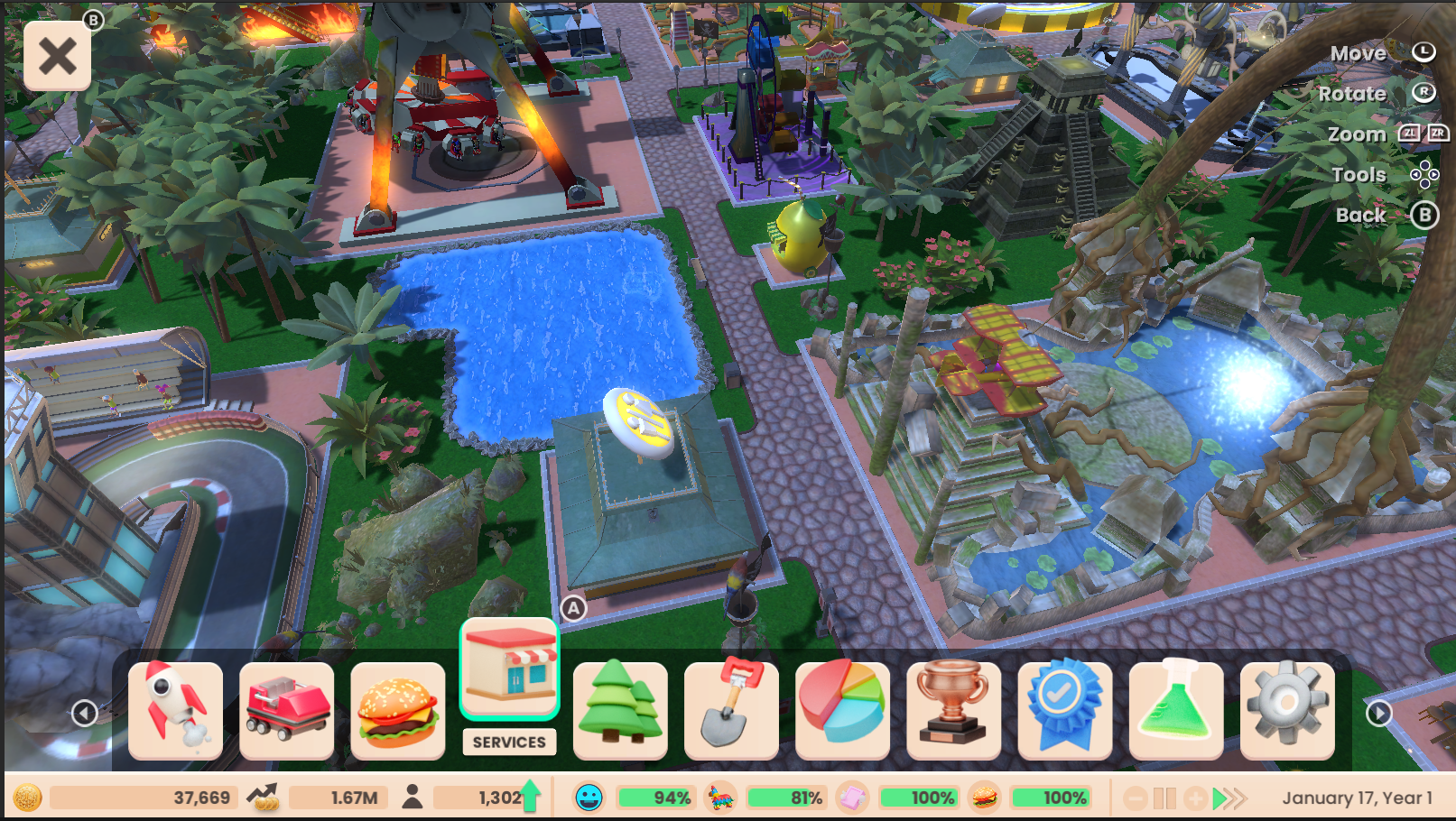 RollerCoaster Tycoon (Adventures Deluxe)- Nintendo Switch