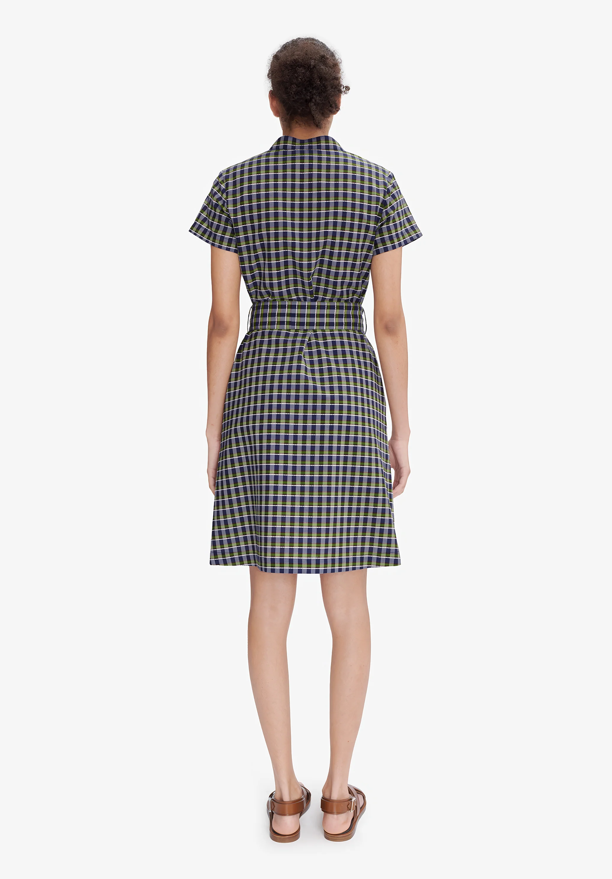 Robe Annelie Courte - Vert