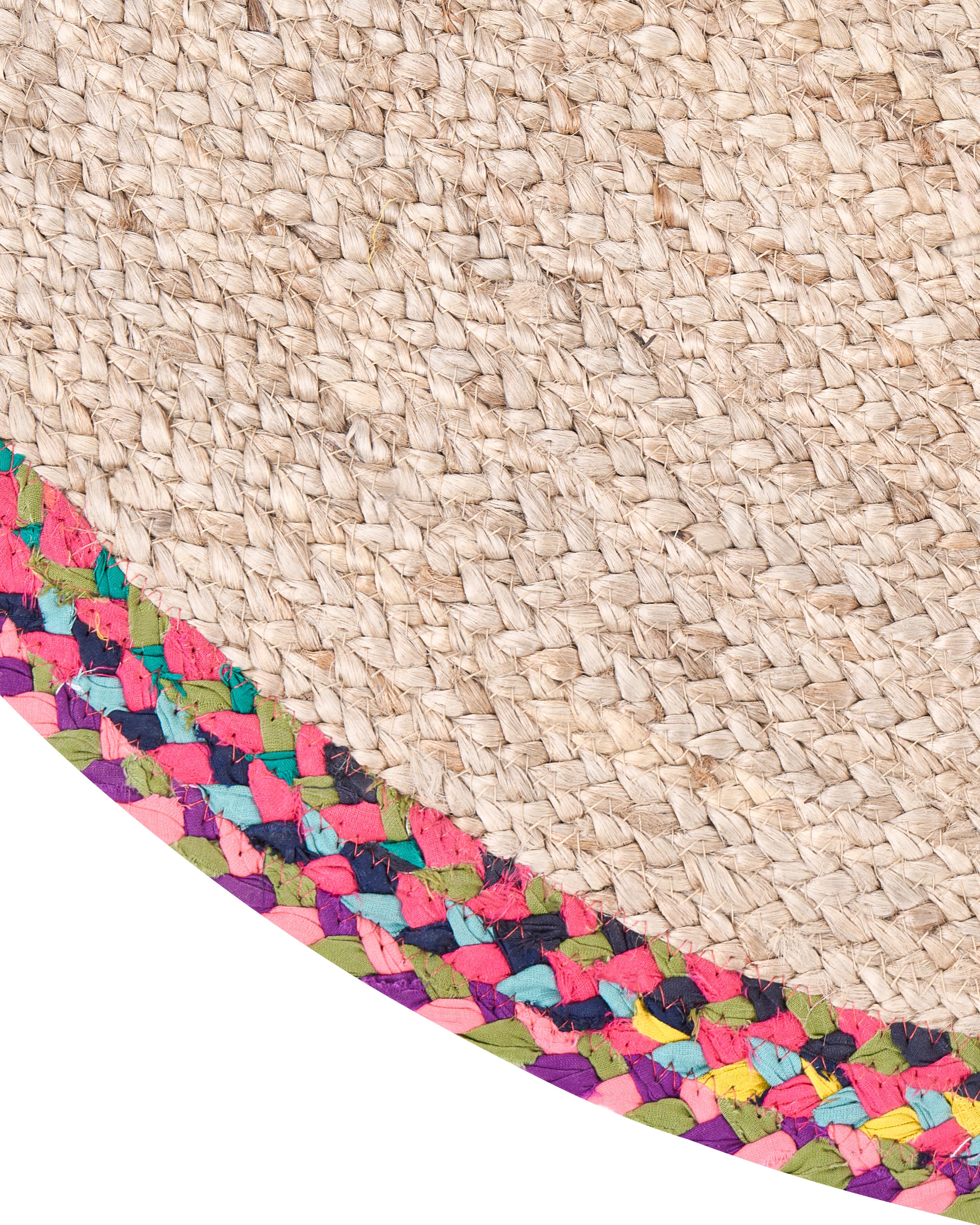 Vloerkleed SATARA Meerkleurig ø 120 cm Jute