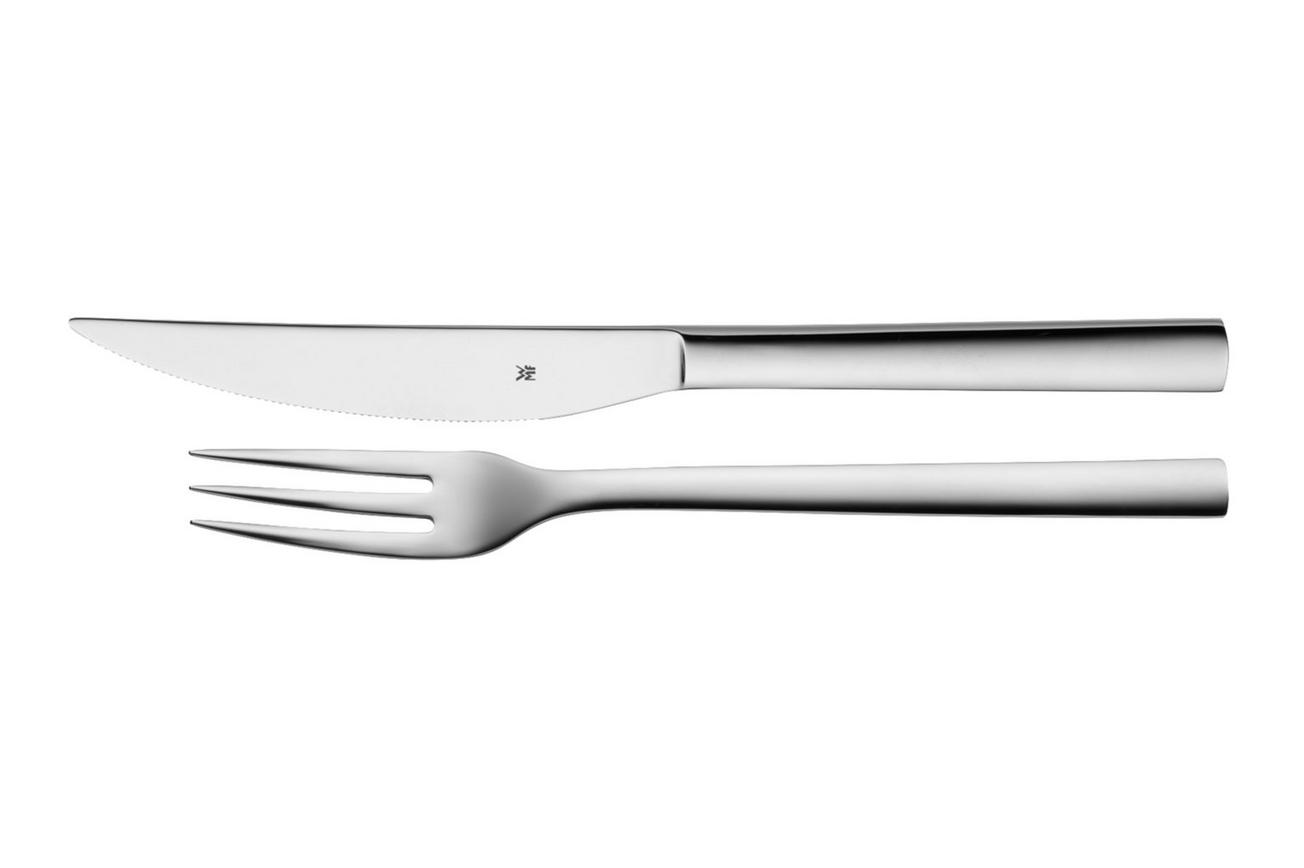 WMF Nuova 1291436040 steakmes en vork 2-delig