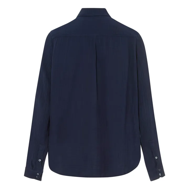 Xirena Chemise Scout Gaze de Coton | Bleu nuit