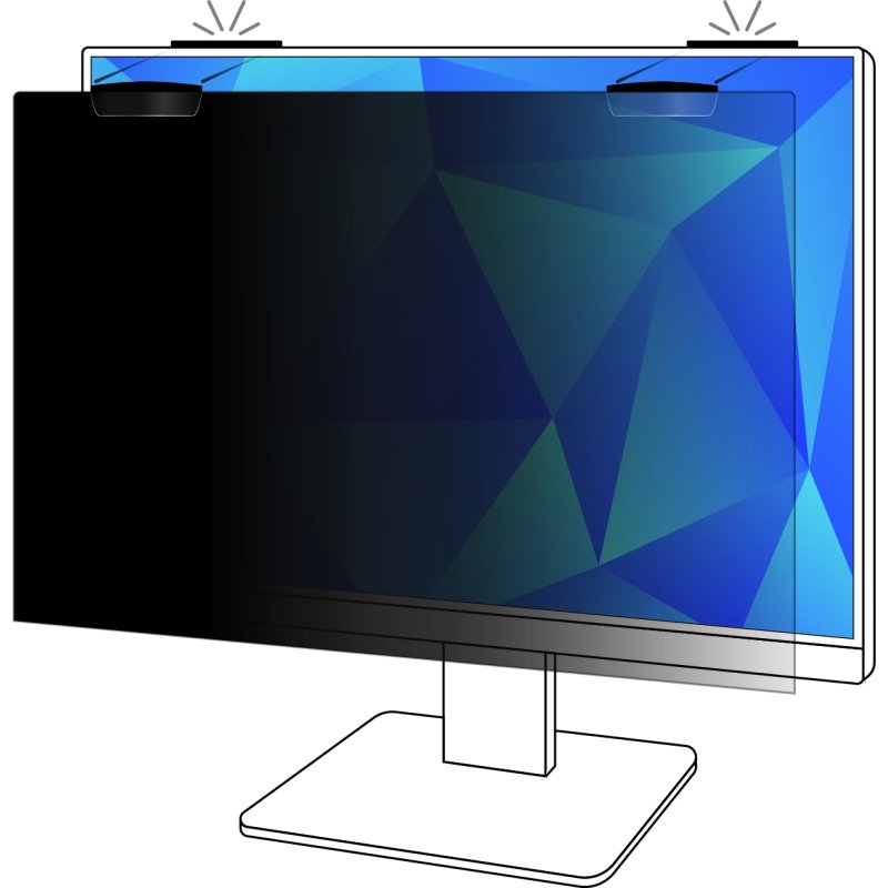 3M Filtre de confidentialité pour moniteur plein écran avec attache magnétique COMPLY™ 27 po (685 mm), 16:9, PF270W9EM
