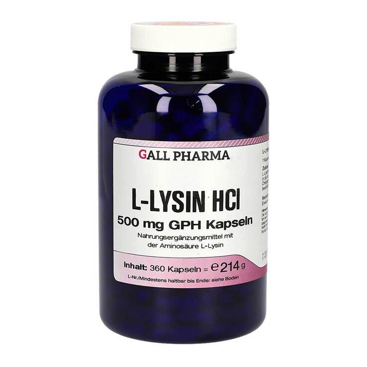 L-Lysin 500 mg GPH Kapseln, 360 St