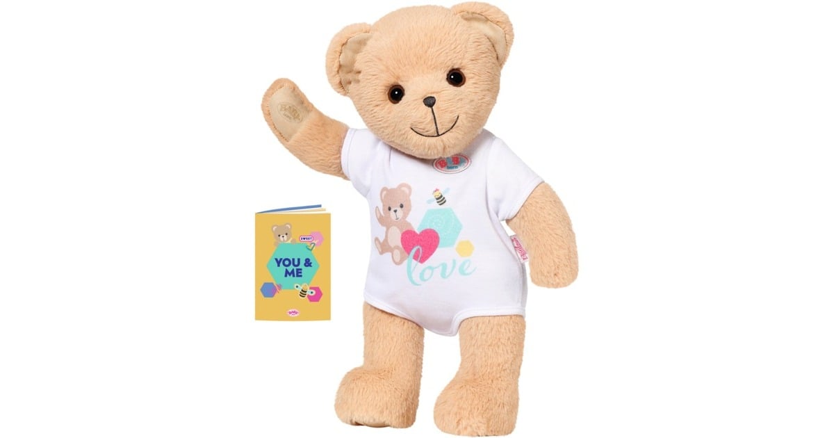 ZAPF CreationBABY born - Beer wit Pluchenspeelgoed
