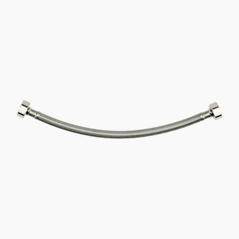 Tilkoblingsslange, rustfritt stål, rett 1/2
