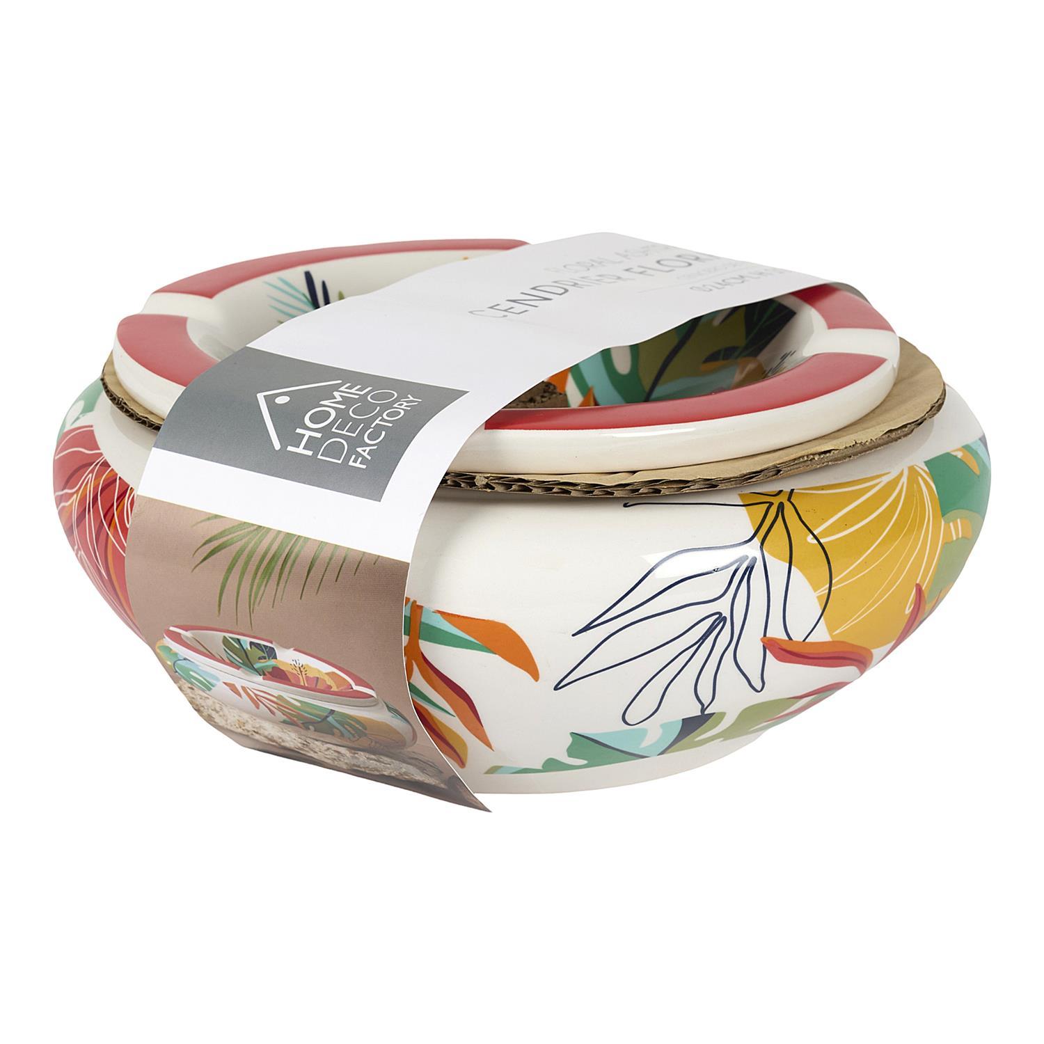 CENDRIER FLORAL CERAMIQUE XXL