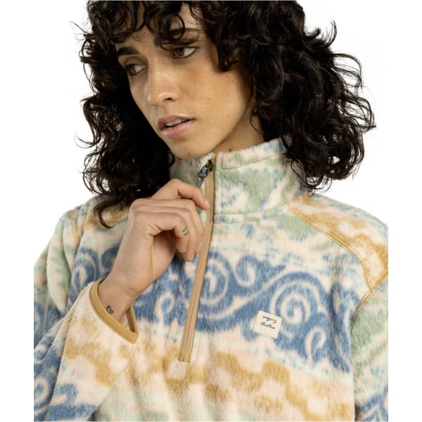 Sweat polaire BILLABONG W BOUNDARY MOCK 3 BLUE HAZE