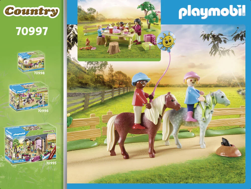 DECORATION DE FETE AVEC PONEYS - 70997