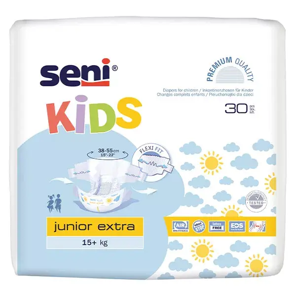 Seni Kids Junior Troca Protetora Completa - 30 Unidades Extras
