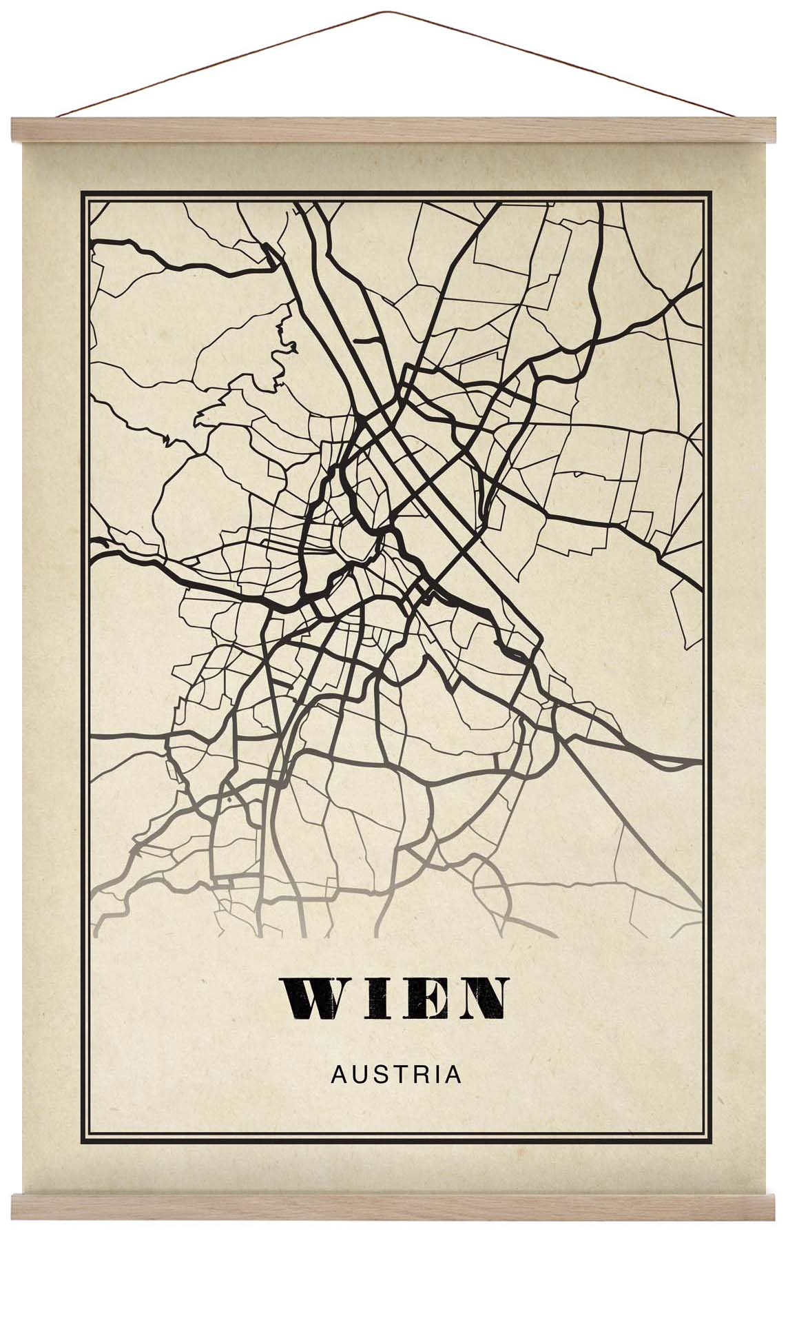 Wien Stadt Sepia