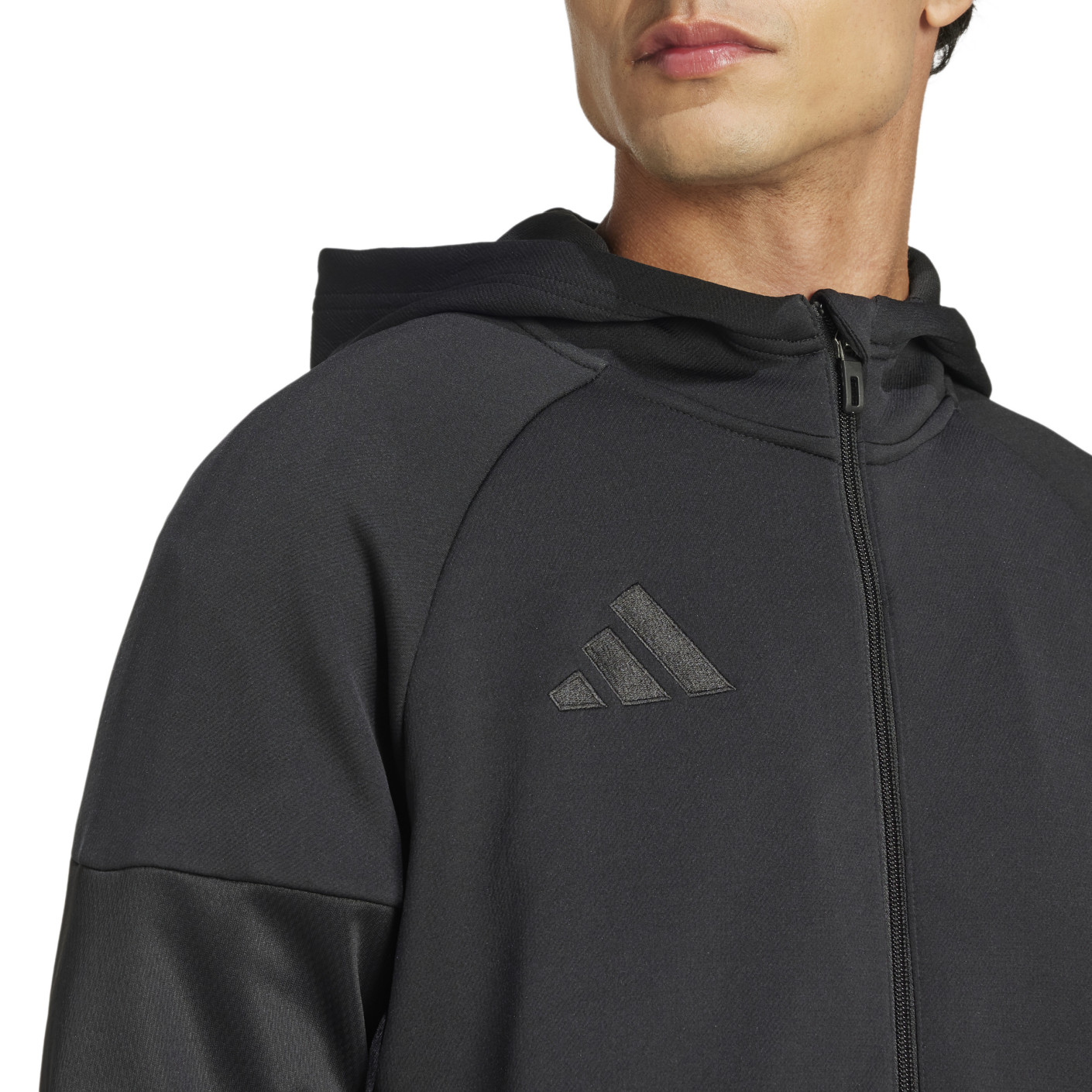 adidas Tiro 25 Casual Trainingspak Full-Zip Hooded Zwart