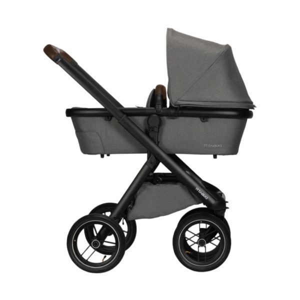 Dubatti One E5 Kinderwagen 3-in-1 - Black / Dark Brown - Sand | Dubatti by Römer Autostoeltje Babysafe Pro - Carbon Black