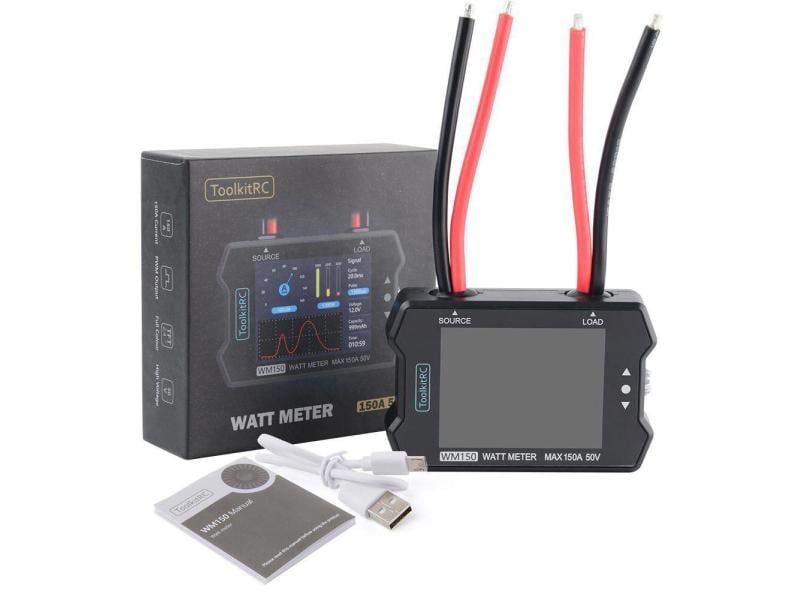 ToolkitRC Akkutester WM150 Advanced Watt & Power Meter Akkutester