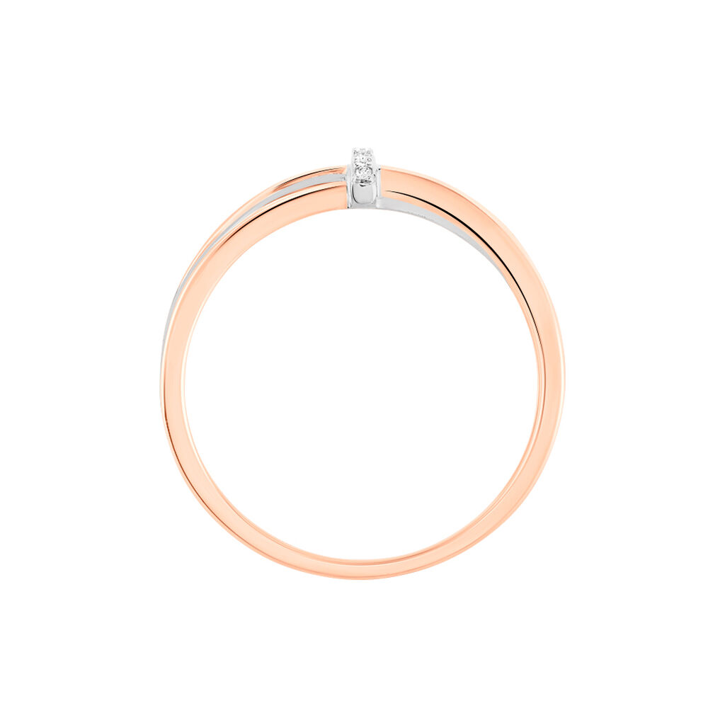 Bague Ruthe Or Bicolore Diamant