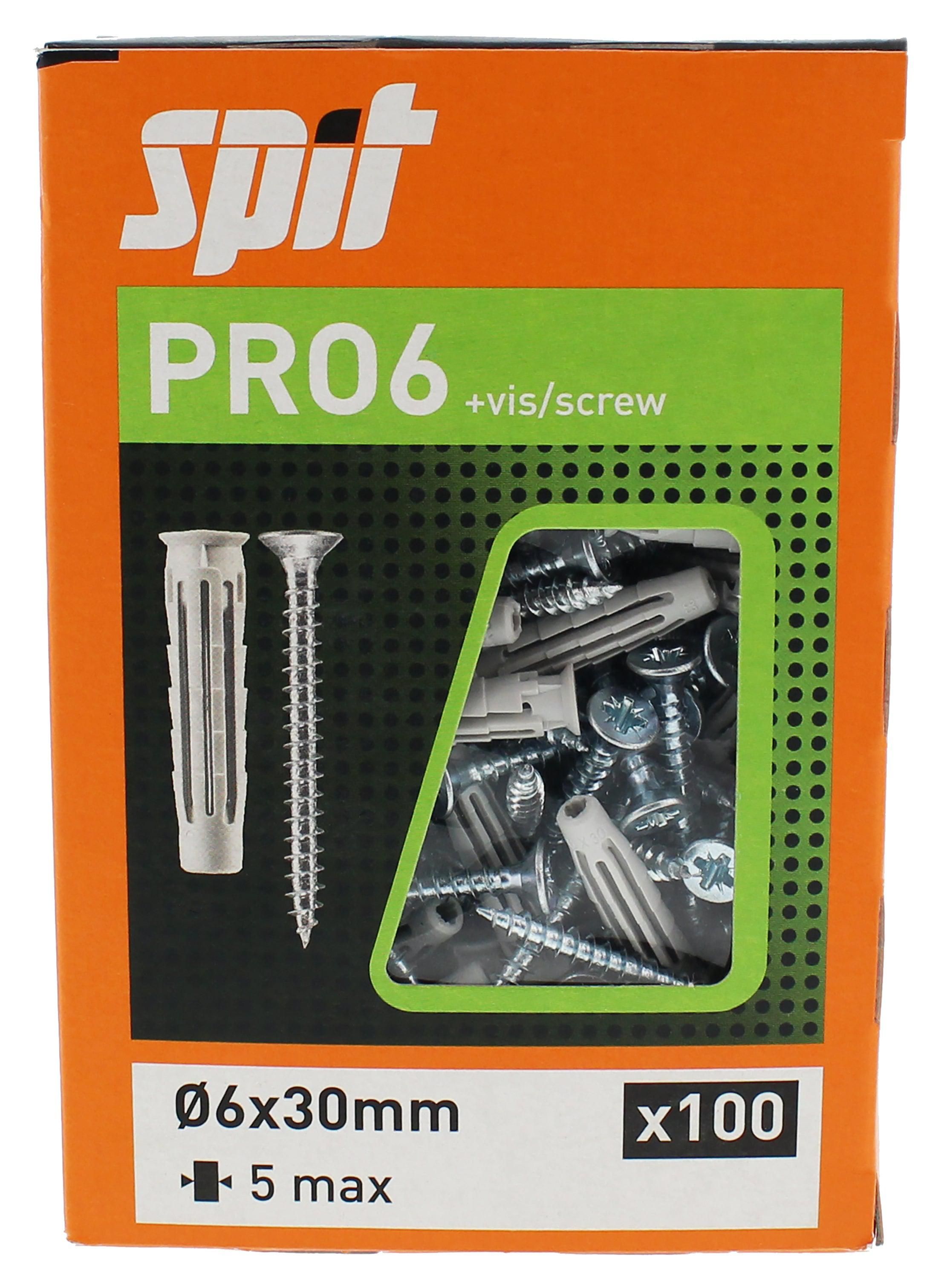 Spit Pro6 universele Plug 6x30   schroef - 565647