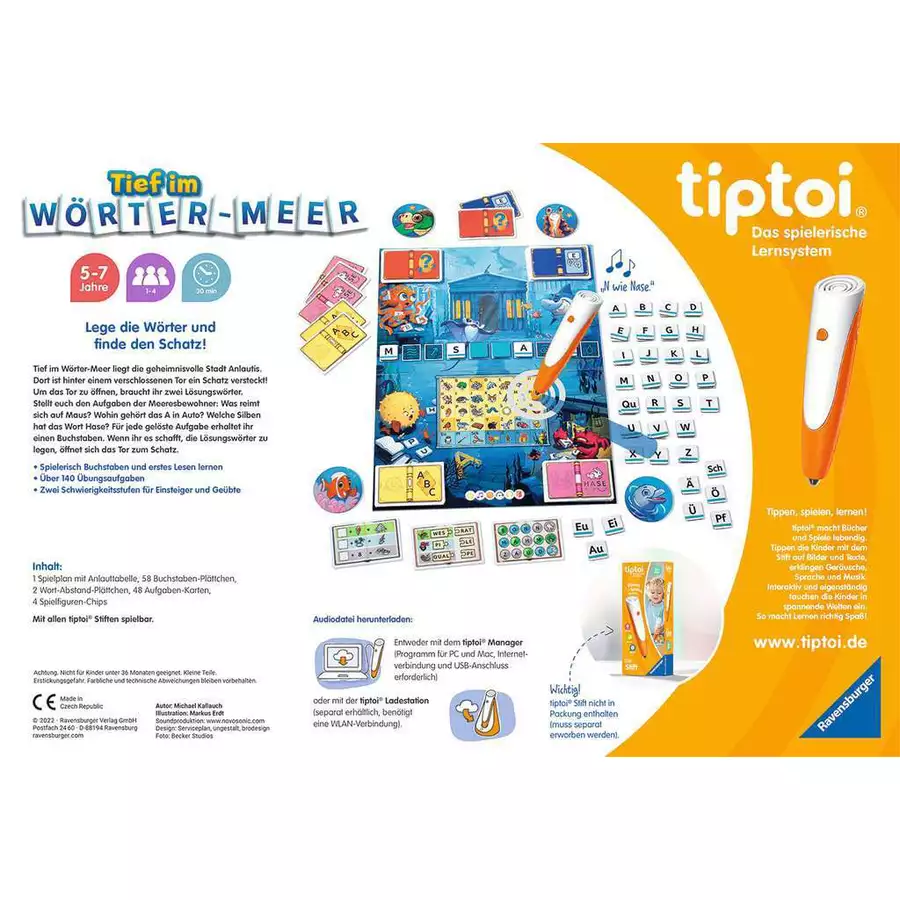 Ravensburger tiptoi® Tief im Wörter-Meer bunt