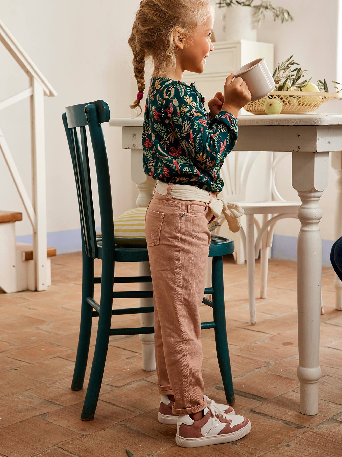 Calça verde esmeralda estilo 