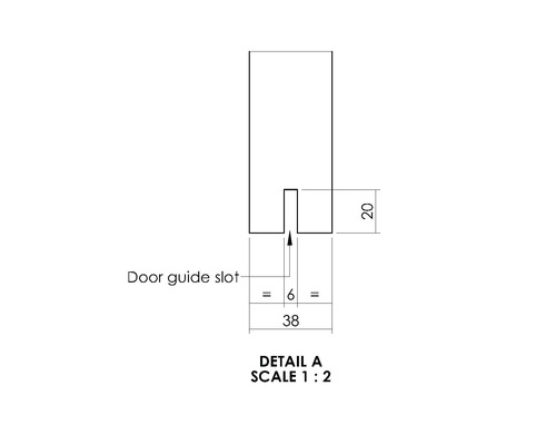 Intersteel Pure Barn Door Complete schuifdeurset basis, zwart, 93x211,5 cm, inclusief wit deurblad, basis schuifdeurbeslag en krukset.