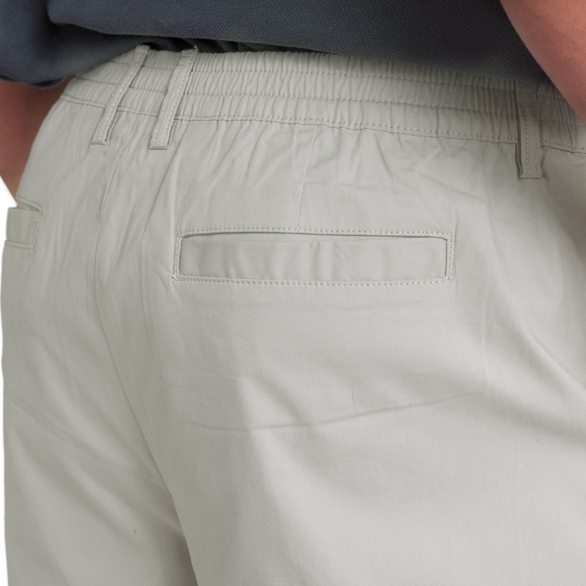 Jonas Nielsen Herren Shorts mit elastischem Bund hellgrau