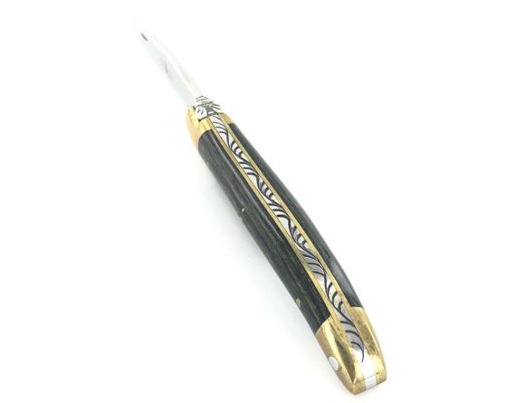 Laguiole ENFANT 9 cm - 2 mitres - Stamina Bleu Couteau de Poche Forge de Laguiole